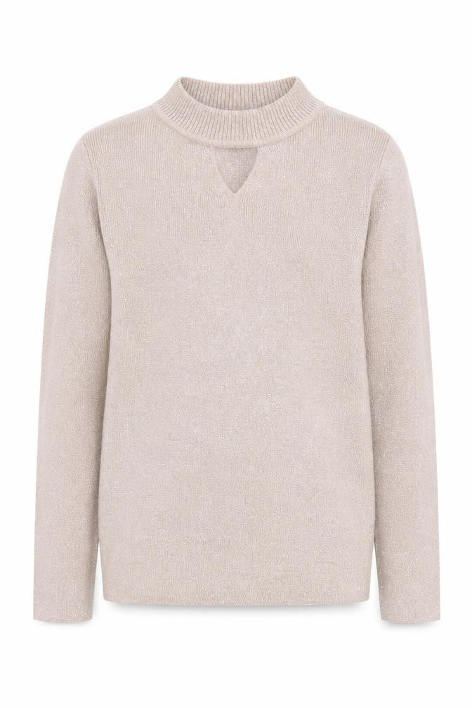 Lipsy Girls Beige Pullover Jumper, 9-10 Yrs, Crew Neck