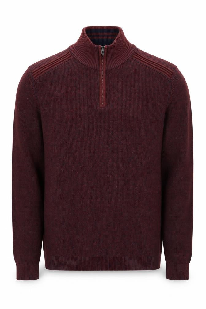 Dissident Men's Red Full Zip M Cotton Jumper