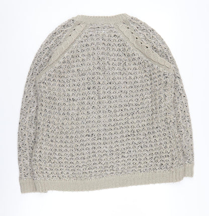 Dorothy Perkins Women's Beige Pullover Jumper Size 14