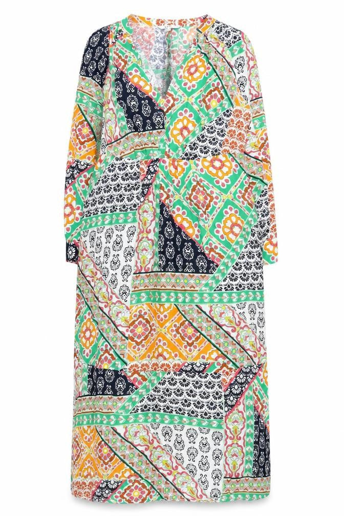 Next Women's Multicoloured Patchwork Dress Size 8
