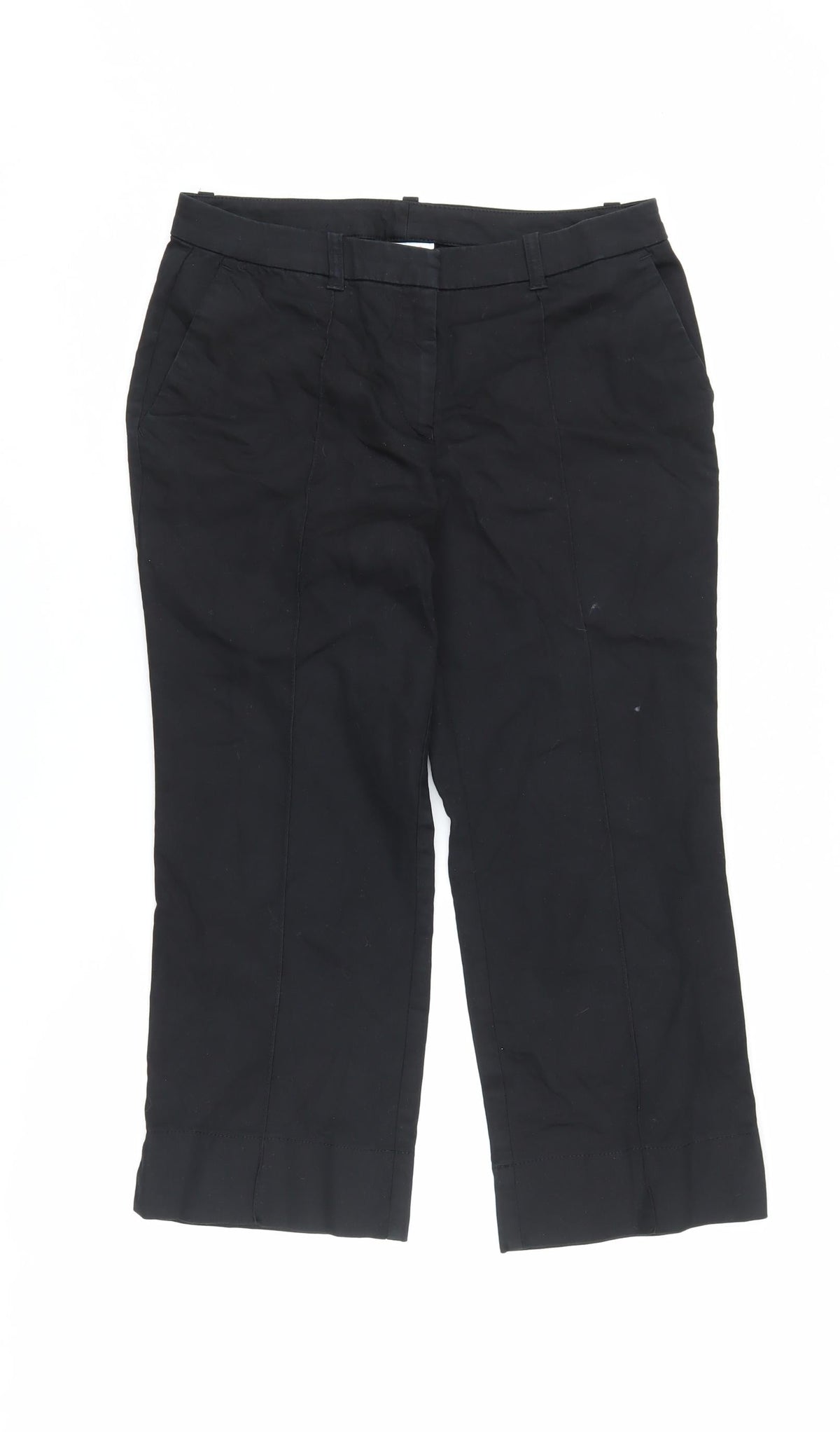 Next Women's Black Trousers, Size 12, Cotton Blend