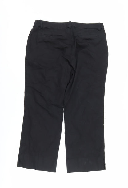 Next Women's Black Trousers, Size 12, Cotton Blend