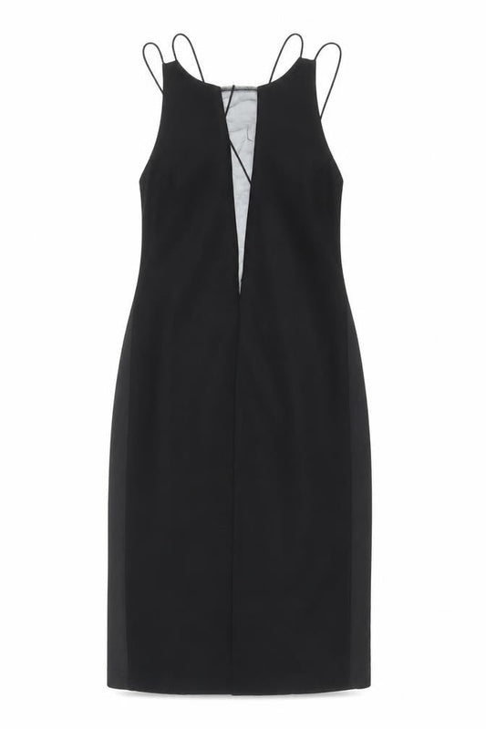 Next Women's Black Bodycon Midi Dress Size 8