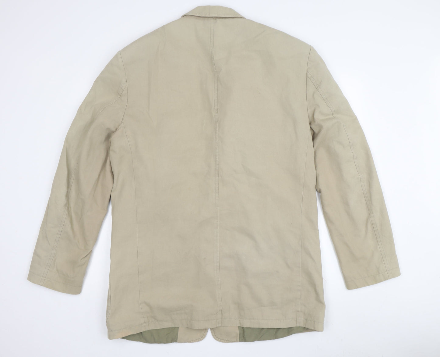 Marks and Spencer Men’s Beige Blazer, Size 42, Cotton