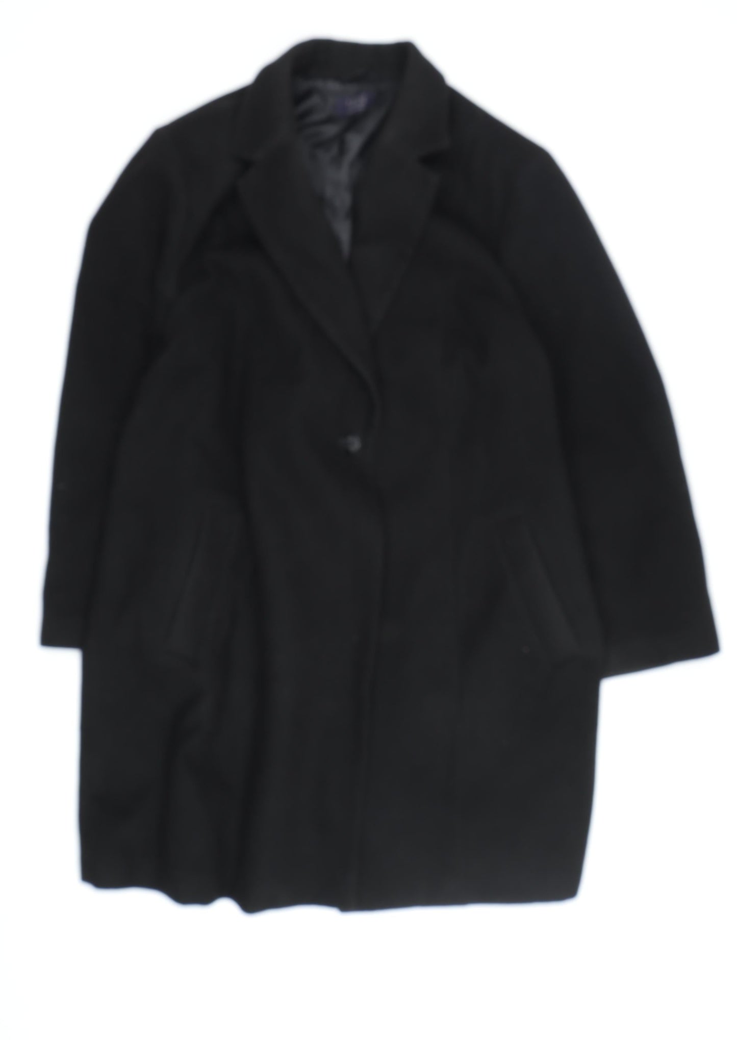 Marks and Spencer Women's Black Overcoat Size 32