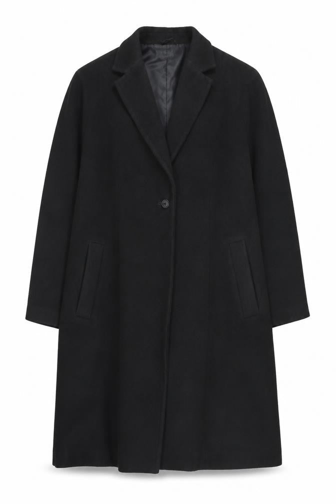Marks & Spencer Women's Black Overcoat Size 32