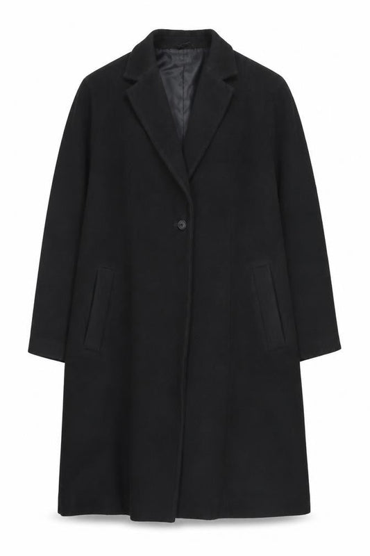 Marks & Spencer Women's Black Overcoat Size 32