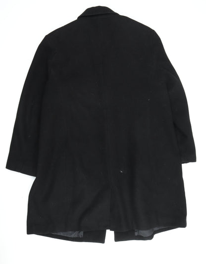 Marks & Spencer Women's Black Overcoat Size 32