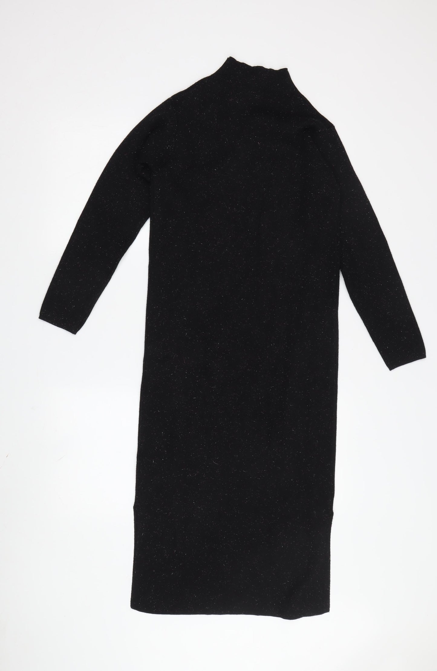 Marks and Spencer Women's Black Midi Sheath Dress Size S