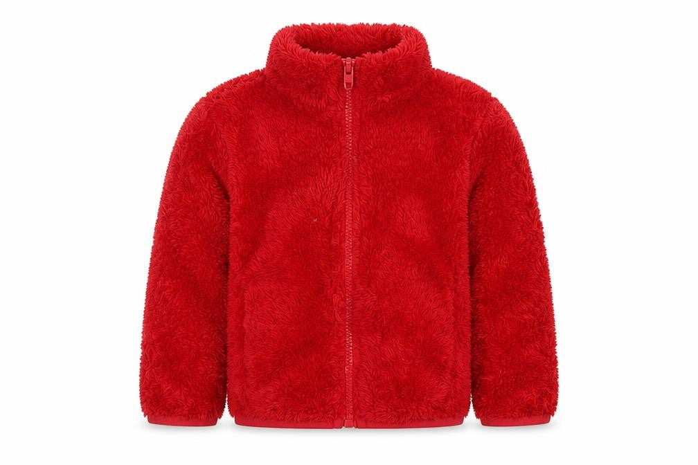 St Bernard Girls Red Polyester Basic Jacket 3 Years