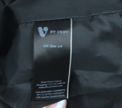 Very Women's Black Puffer Jacket Size 14