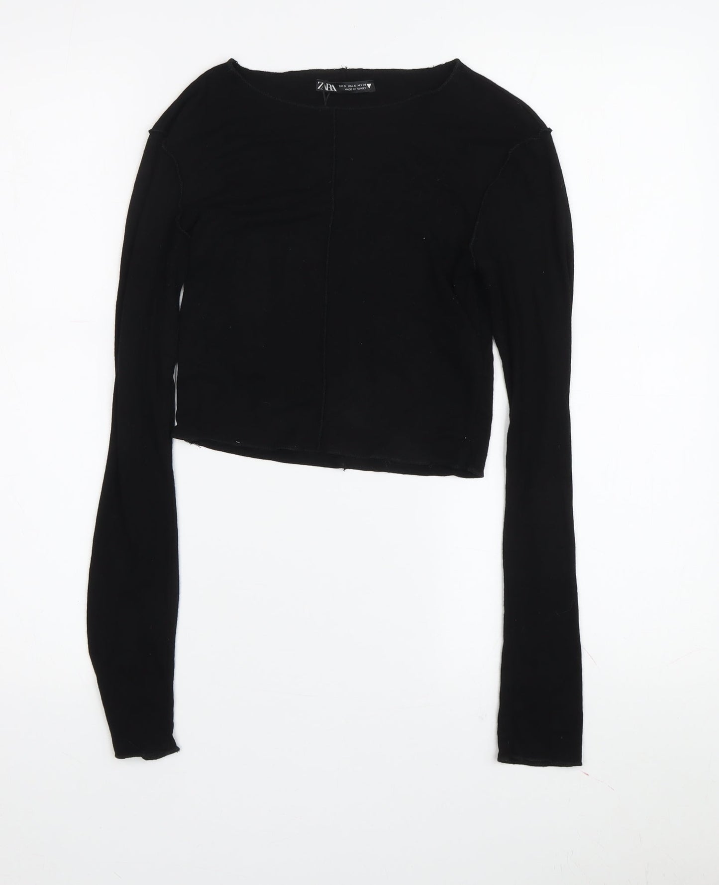 Zara Women’s Black Pullover Jumper S Slim Fit