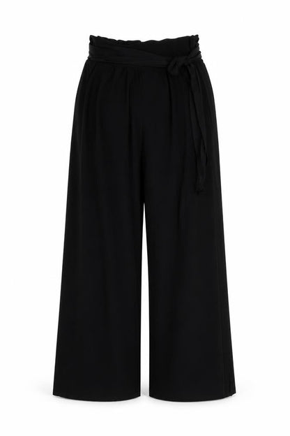 Quiz Women's Black Wide-Leg Trousers M - New