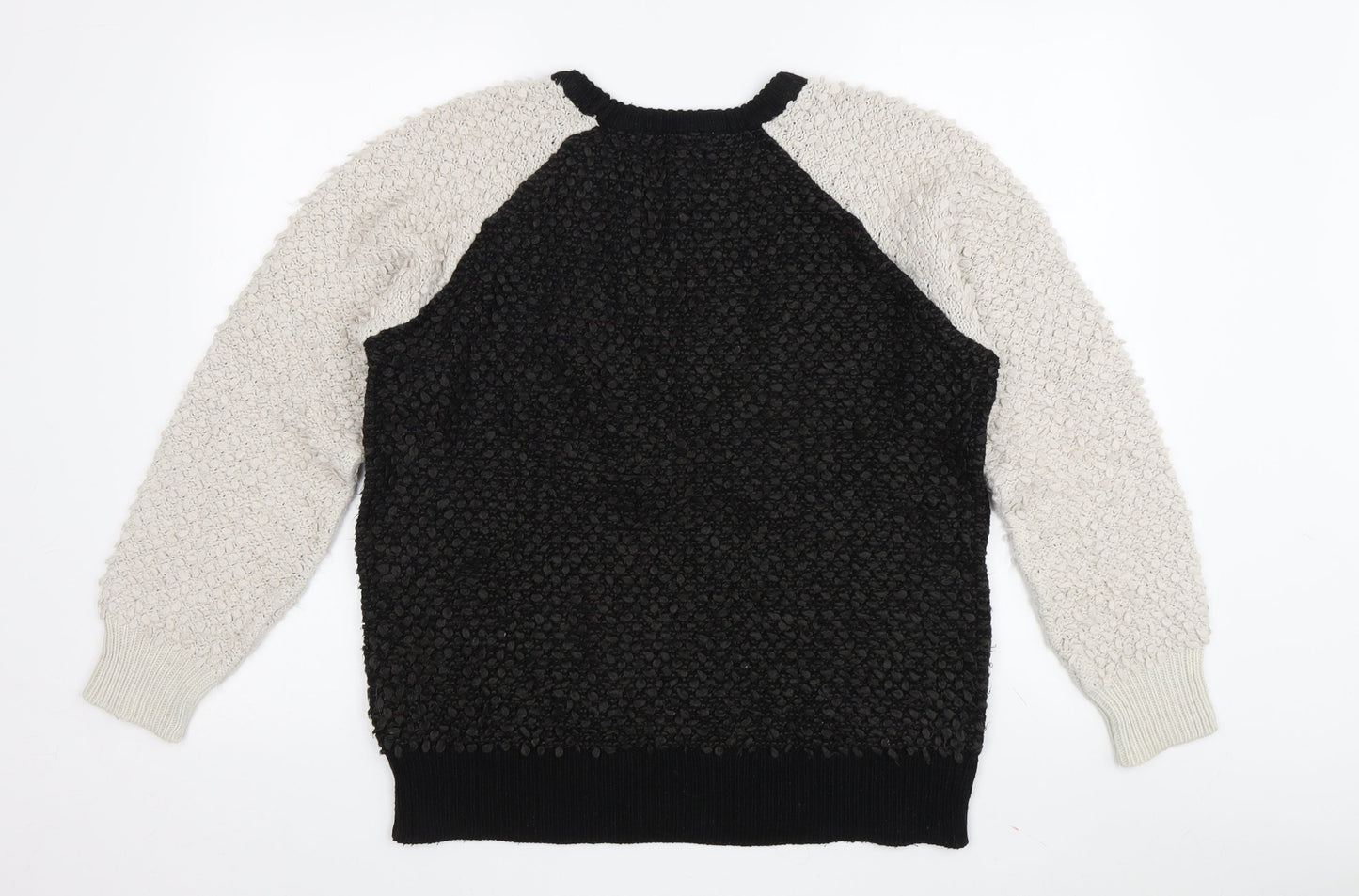 Next Women's Black Pullover Jumper, Size 8, Crew Neck