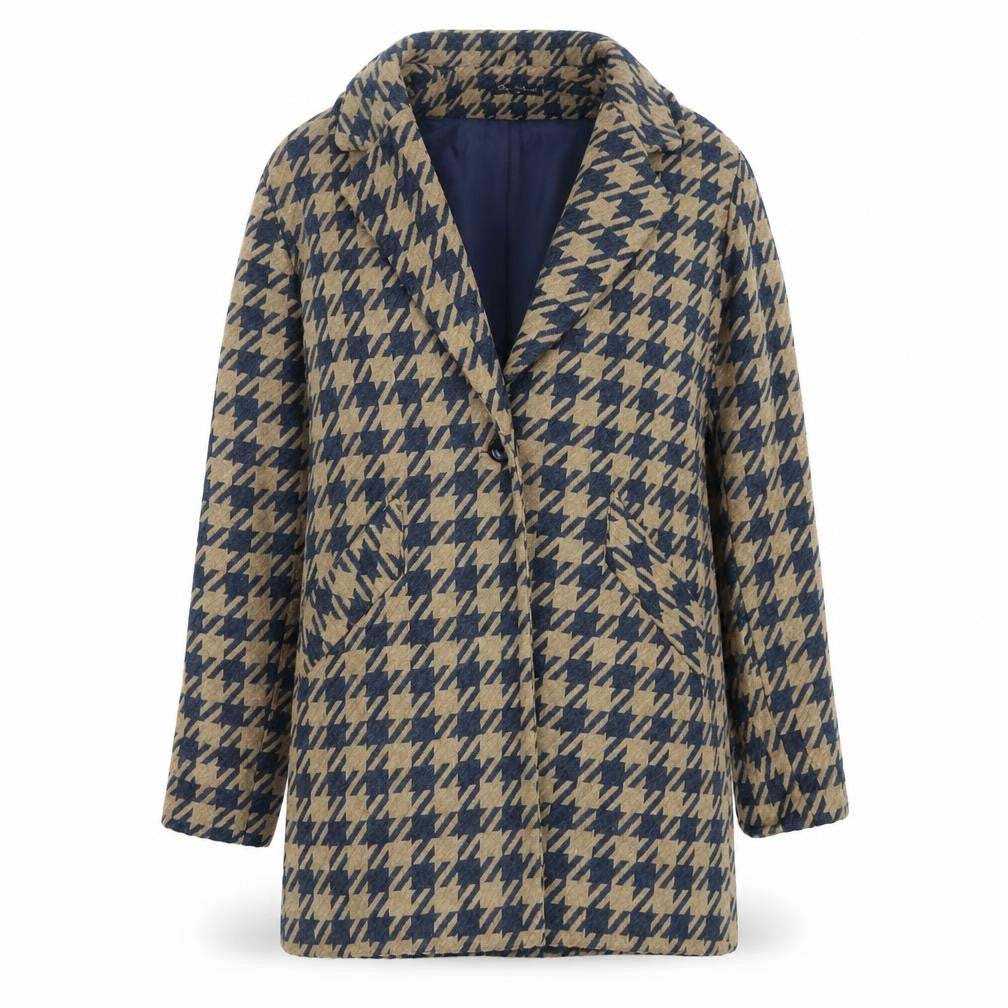 Miss Selfridge Women's Multicoloured Check Coat Size 12