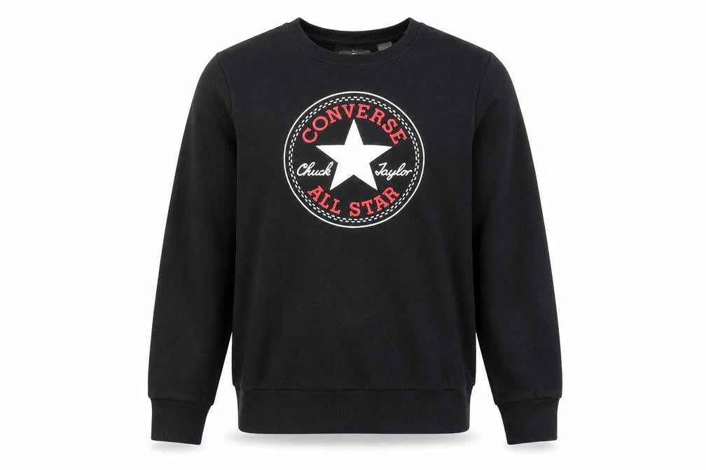 Converse Boys Black Pullover Sweatshirt XL Logo Winter Casual