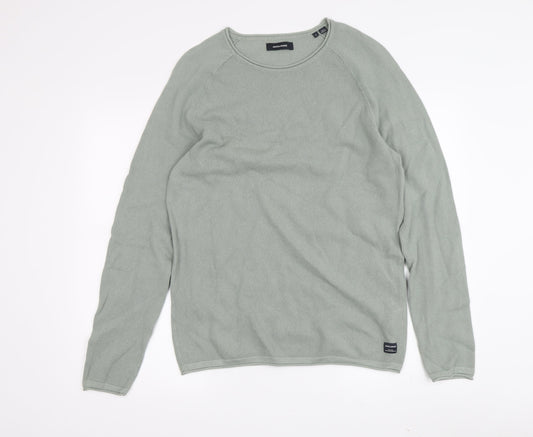 Jack & Jones Men's Green Pullover Jumper L