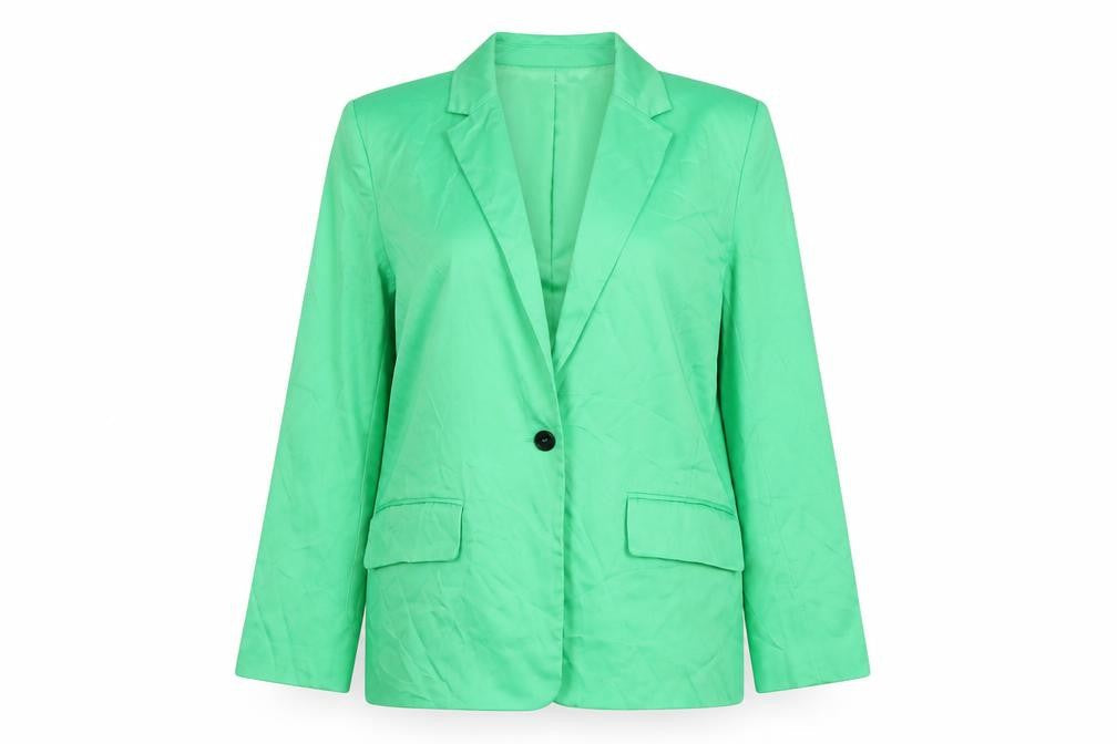 Zara Women's Green Blazer Size S - Spring Ready