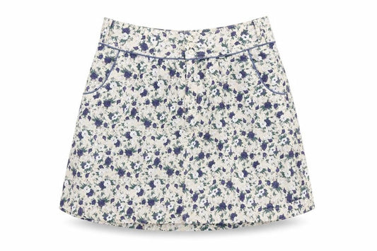 Pepe Jeans Women's Floral A-Line Skirt, M, Multicoloured