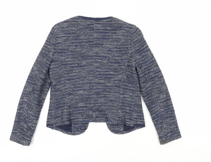 Banana Republic Women's Blue Bouclé Blazer, Size 4
