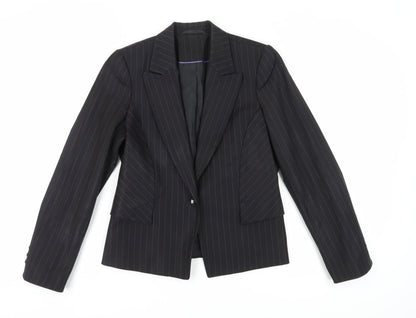 Austin Reed Women's Black Pinstripe Blazer, Size 12