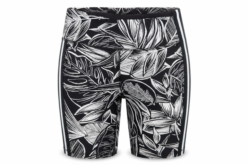 DKNY Women's Black Floral Athletic Shorts S