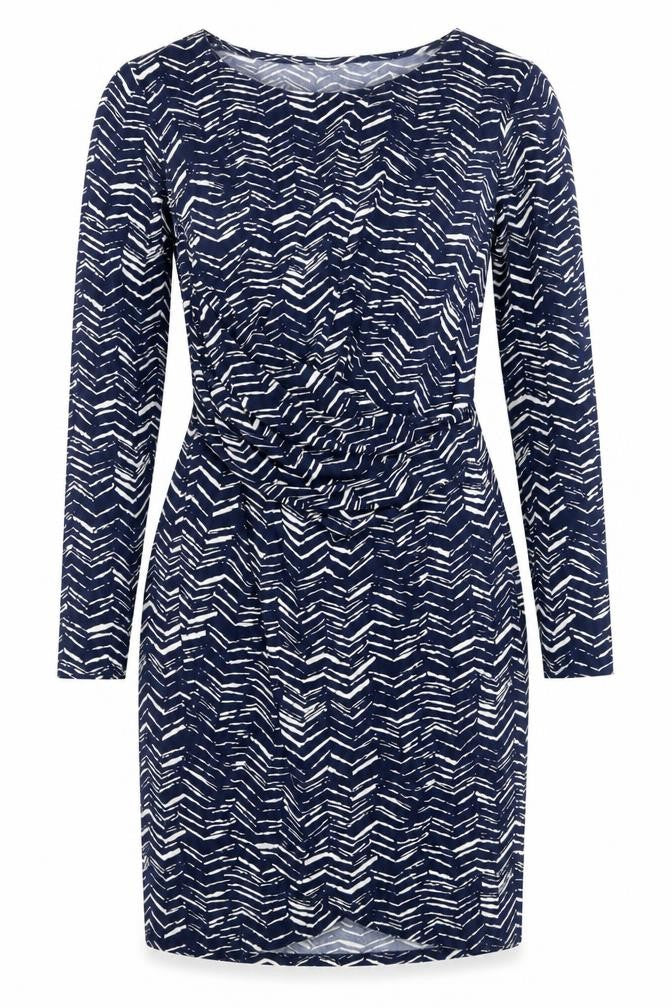 Jacqueline de Yong Women's Blue Geometric Bodycon Dress M
