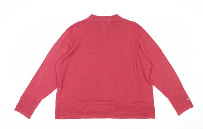Back view of Honor Millburn Women's Red XL jumper