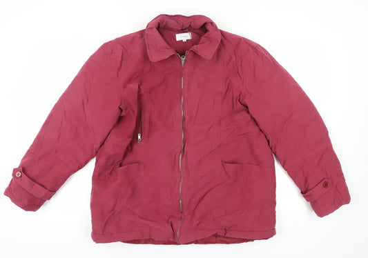 Classics Women's Red Basic Jacket Size 16