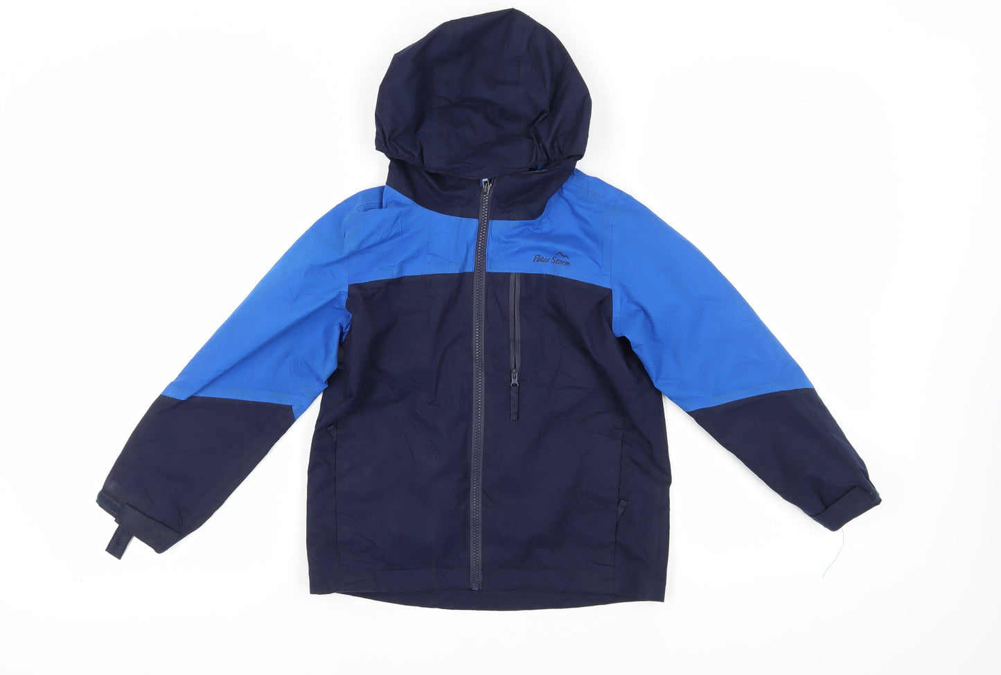 Peter Storm Boys Blue Hooded Jacket 7-8 Years