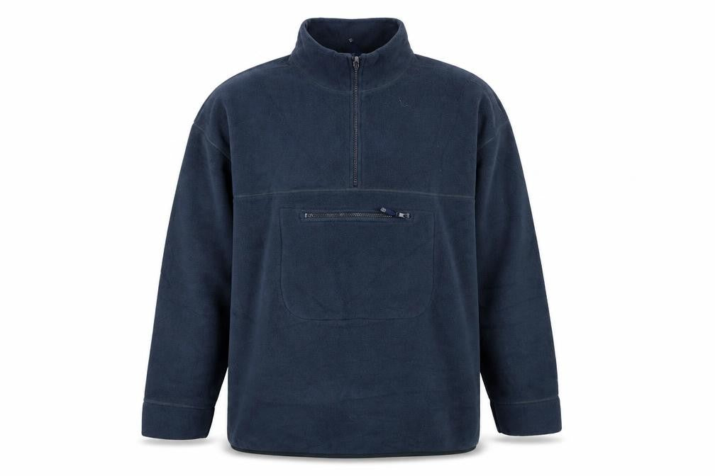 Manville Men's Blue XL Fleece Pullover Sweatshirt