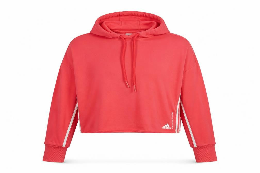 Adidas Women's Red Pullover Hoodie - L - Casual Comfort