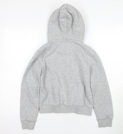 Back view of SoulCal boys’ grey full zip hoodie - 13 years, logo accent