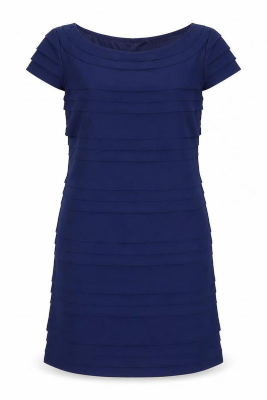 French Connection Women's Blue Short Sheath Dress Size 8