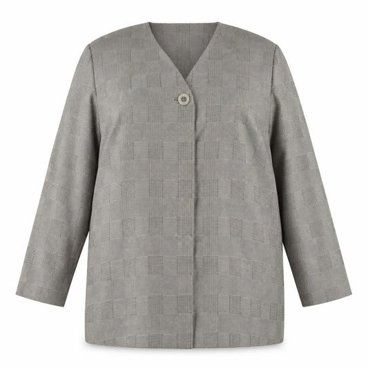 Alexon Women's Black Check Suit Jacket Size 18