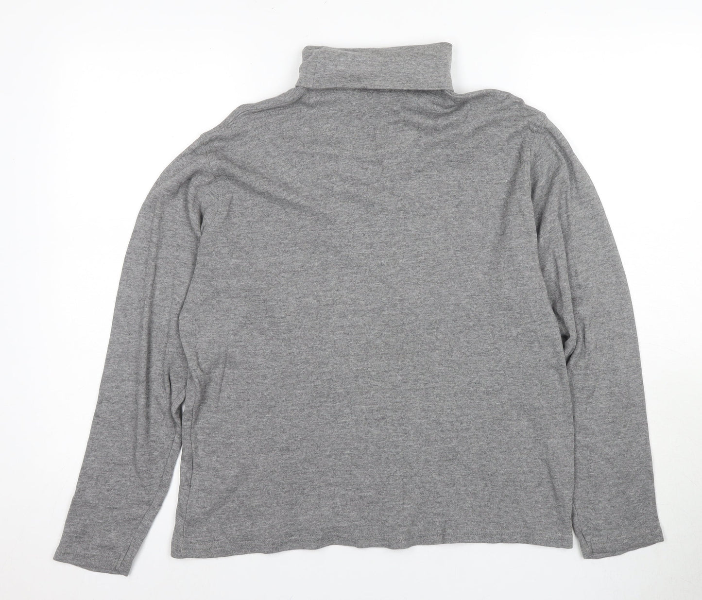 James Pringle Men's Grey High Neck Long Sleeve T-Shirt