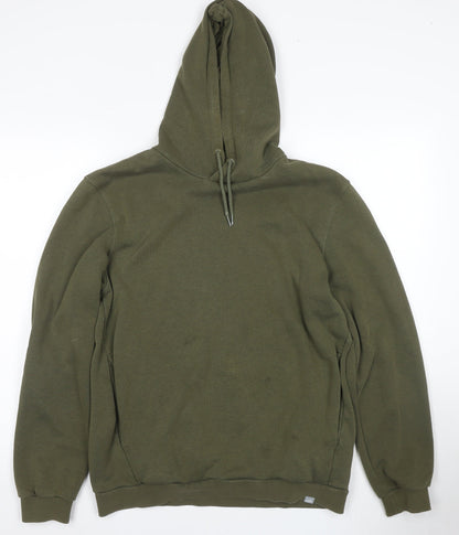 Additional front view of Puma Men's Green Pullover Hoodie Medium
