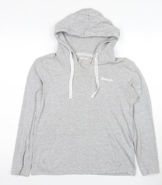 Bench Women's Grey Sweatshirt, S, Full Zip Urban Style