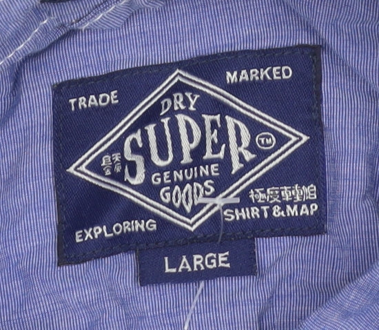 Super Genuine Goods Men's Blue L Button-Up Shirt