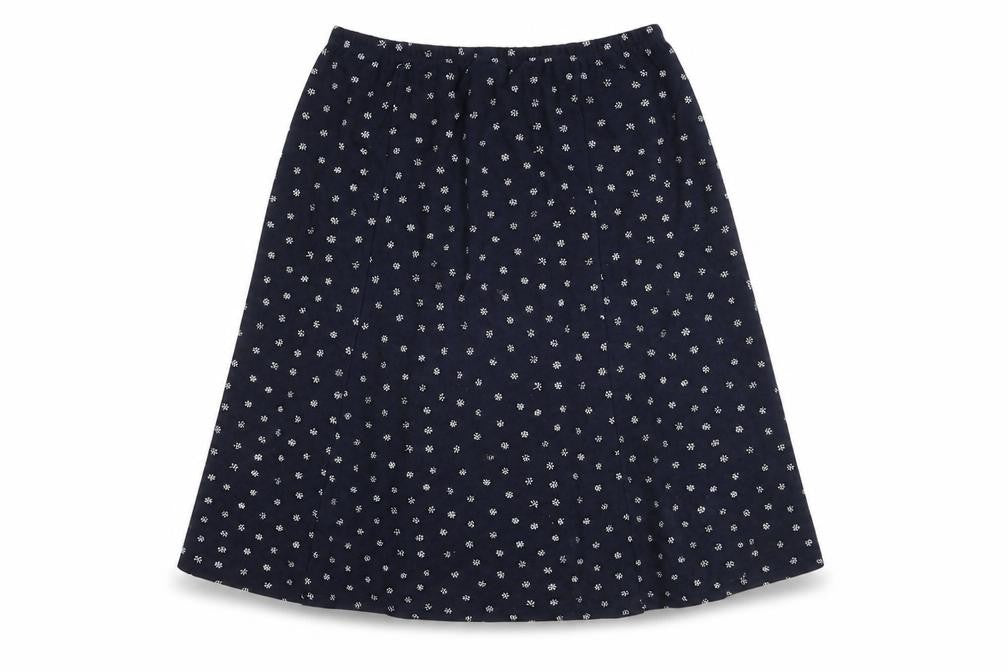 Damart Women's Blue A-Line Long Skirt