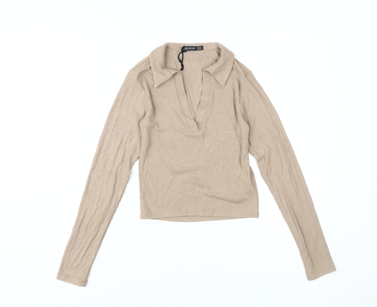 Stradivarius Beige Women's Blouse 2XS, Basic Style