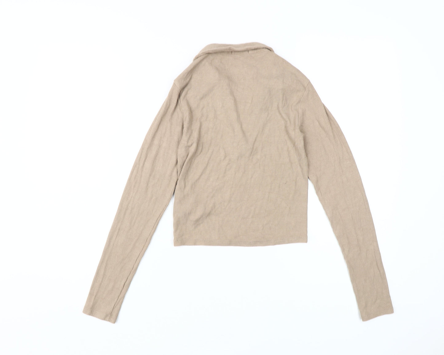 Stradivarius Beige Women's Blouse 2XS, Basic Style