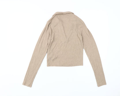 Stradivarius Beige Women's Blouse 2XS, Basic Style