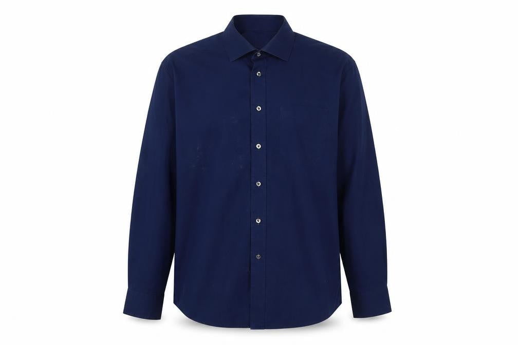 Marks and Spencer Men's Blue Long Sleeve Dress Shirt 16.5