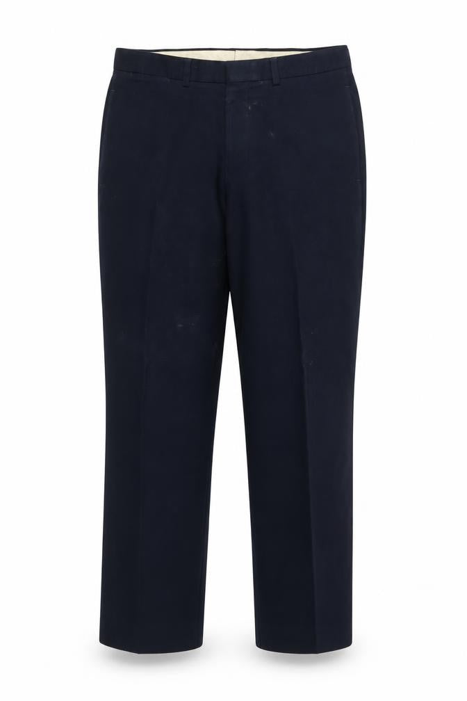 Marks & Spencer Men's Black Cotton Trousers, Size 34