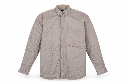 An-X Men's Beige M Classic Long Sleeve Formal Shirt