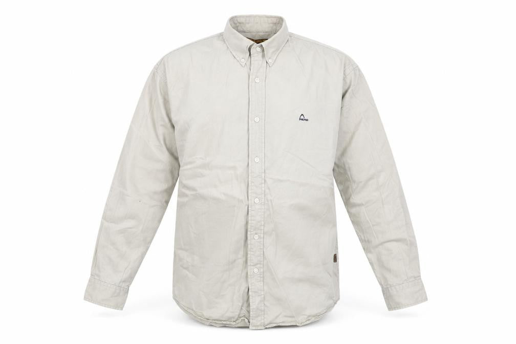 Head Originals Men's Beige Medium Button-Up Shirt