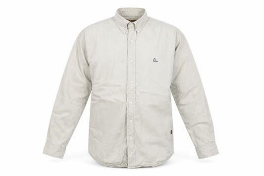 Head Originals Men's Beige Medium Button-Up Shirt