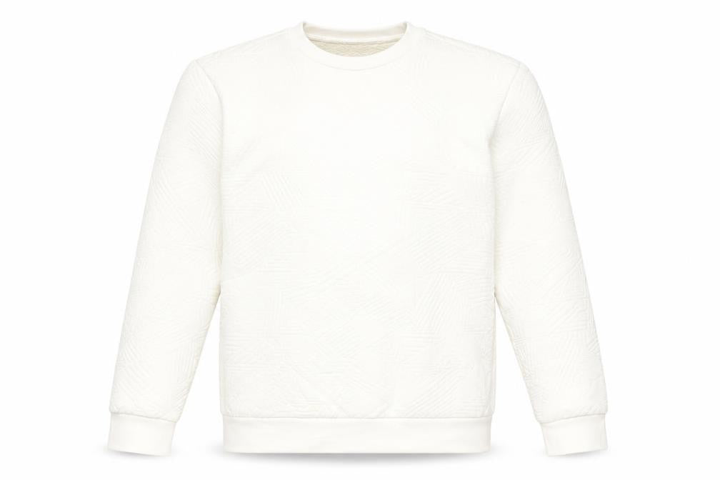 Zara Men's Ivory Pullover Sweatshirt, Medium