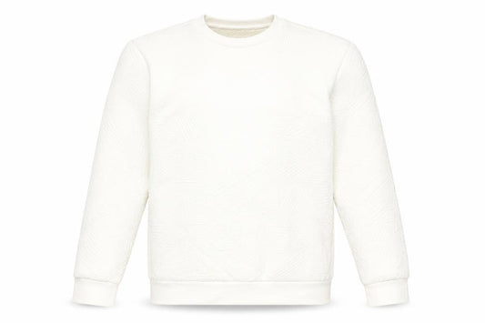 Zara Men's Ivory Pullover Sweatshirt, Medium